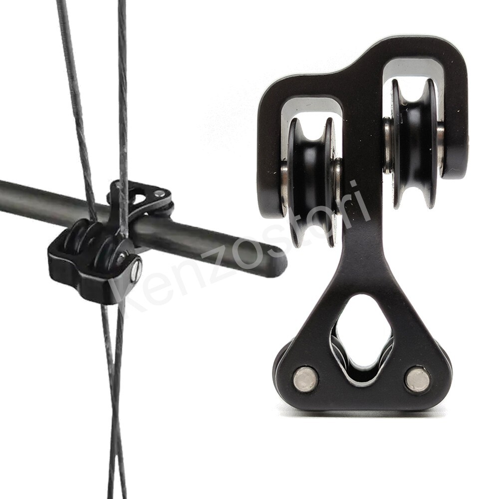 Aluminum Compound Bow Cable Slide Guard Roller Slide String Splitter Archery