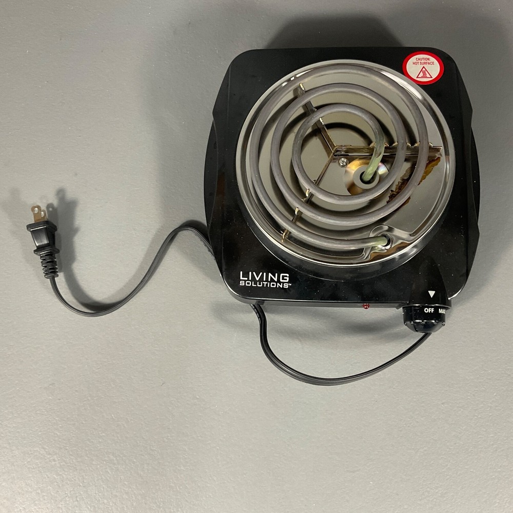 Living Solutions Single Burner Compact & Portable Variable Temperature Control