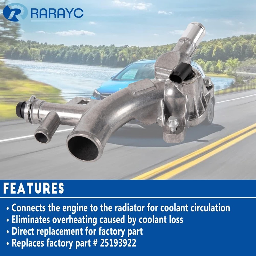 25193922 Aluminum Water Outlet & 13251447 Hose for 2011-2015 Chevy Cruze 1.4L