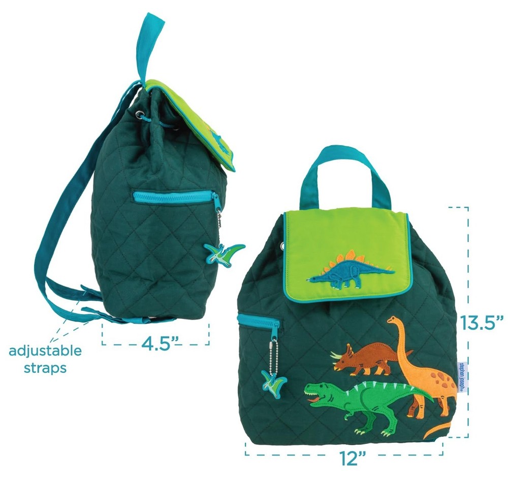 Stephen Joseph Boys' Train, One Size Quilted Backpack
