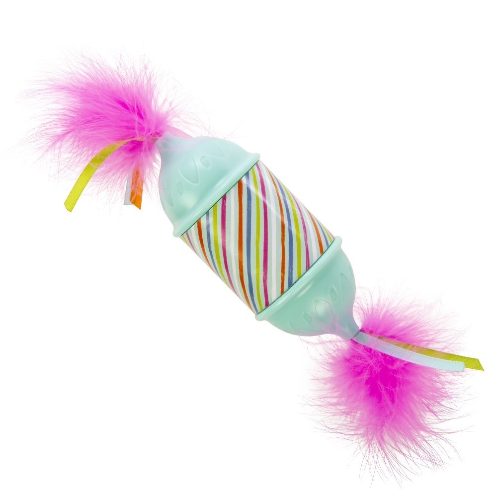 Roll 'N Return Motion Activated Interactive Candy Cat Toy with Mysterious Moving