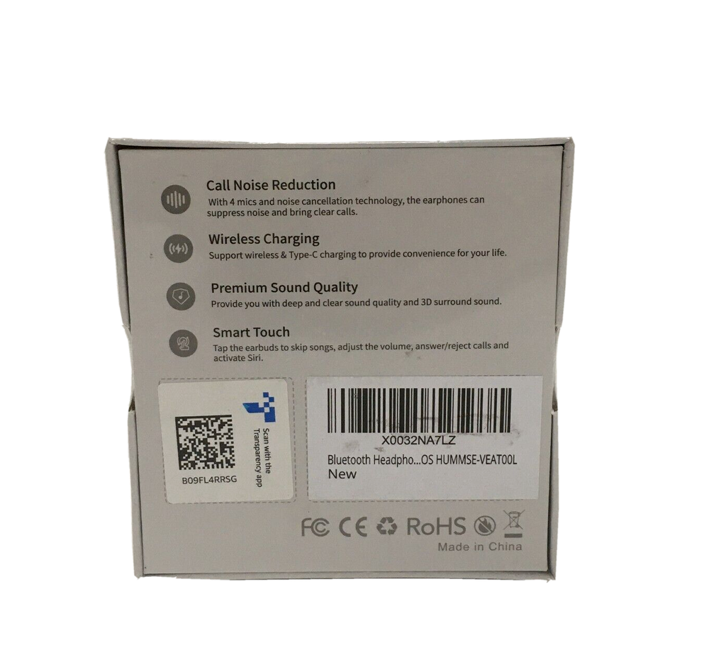 Veatool True Wireless Earbuds, Smart Touch Bluetooth Earbuds, Wireless Charging