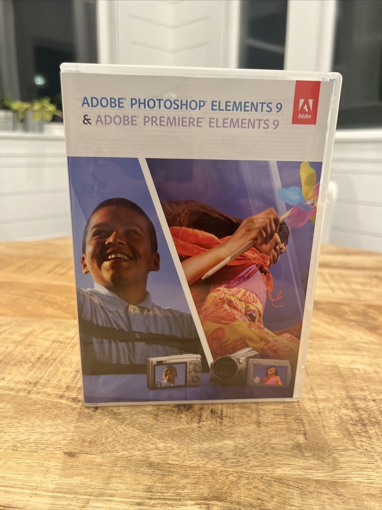 Adobe Photoshop Elements 9 with serial number Great Condition 4 Disc