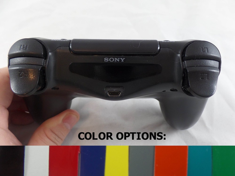 PS4 Controller BLANK SOLID BLOCKOUT Cover Light on controller LED Decal Sticker