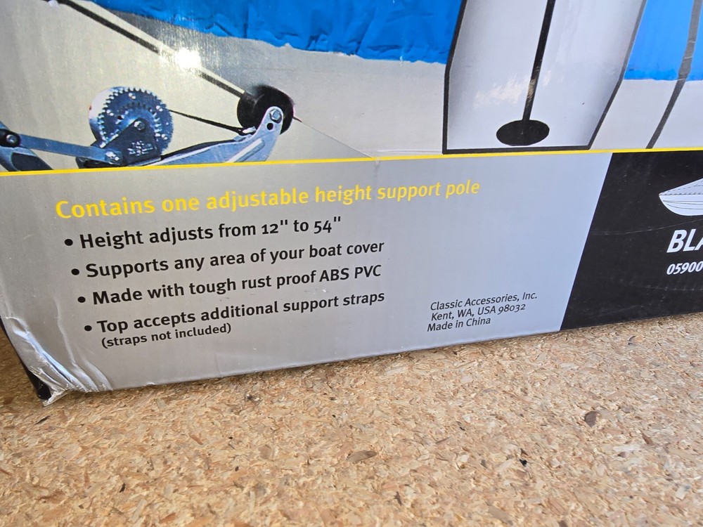 Classic Accessories Rust Proof Boat Cover Support Pole Height Adjusts 12"-54" Ne
