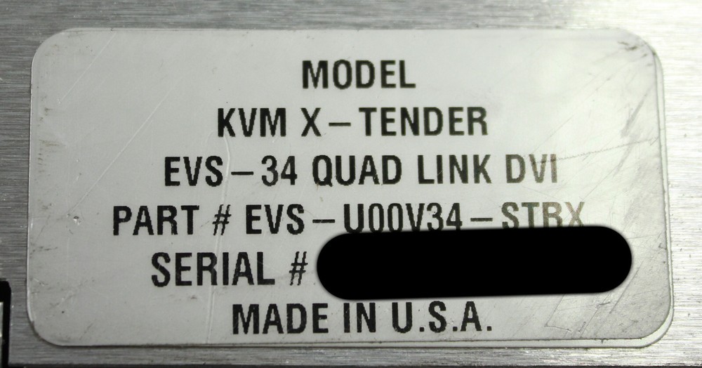 Thinklogical EVS-34 KVM DVI Extender EVS-U00V34-STRX - Unit Only
