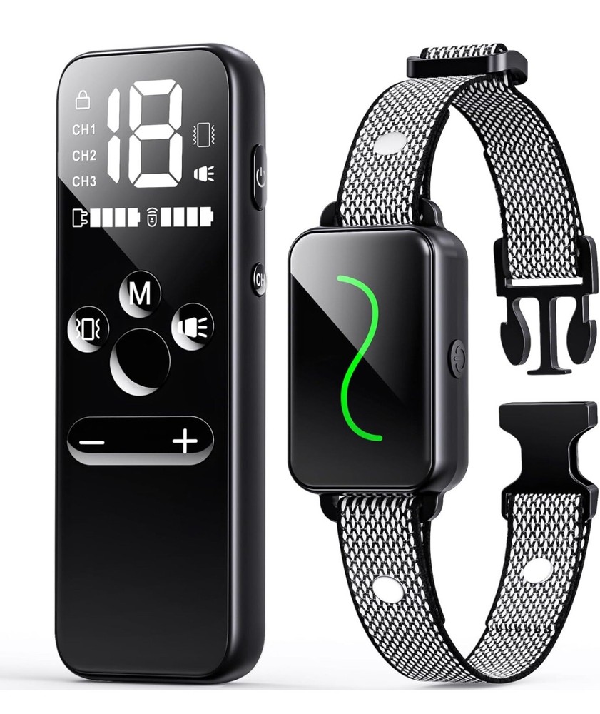 Dog Training Collar, Rechargeable Shock Collar for Vibration, Electric Read***