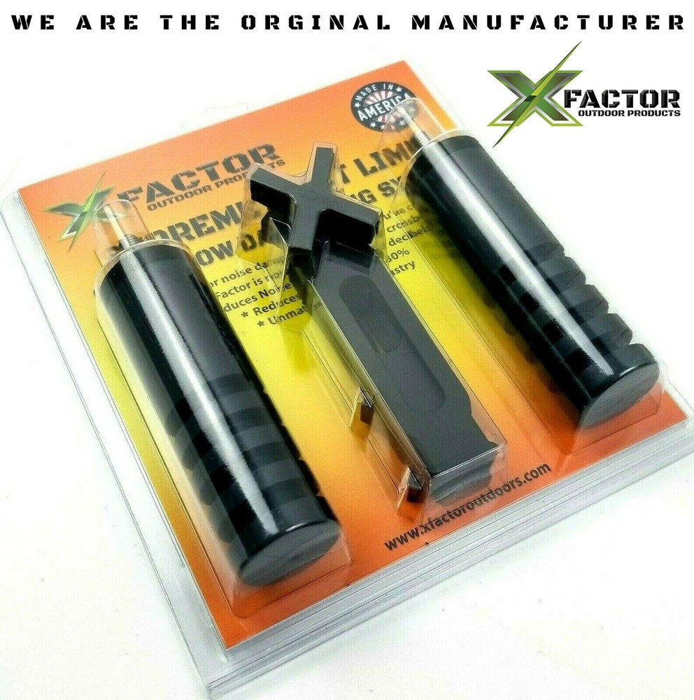 X-Factor Split Limb Crossbow Dampening System- Black Stabilizer 