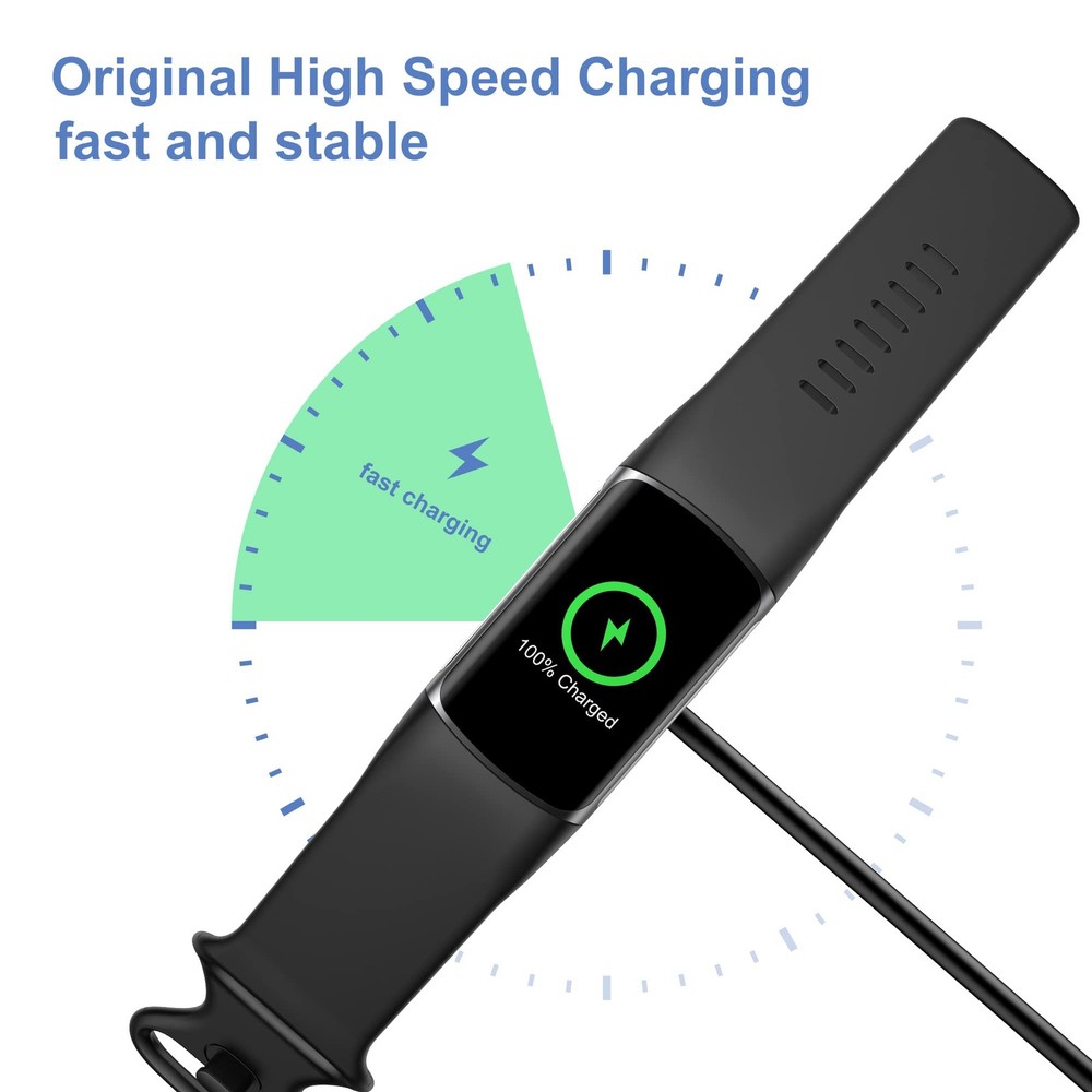 Fitbit Charge 6/5/Luxe Charger Cable Replacement, 3.3Ft, 2 Pack