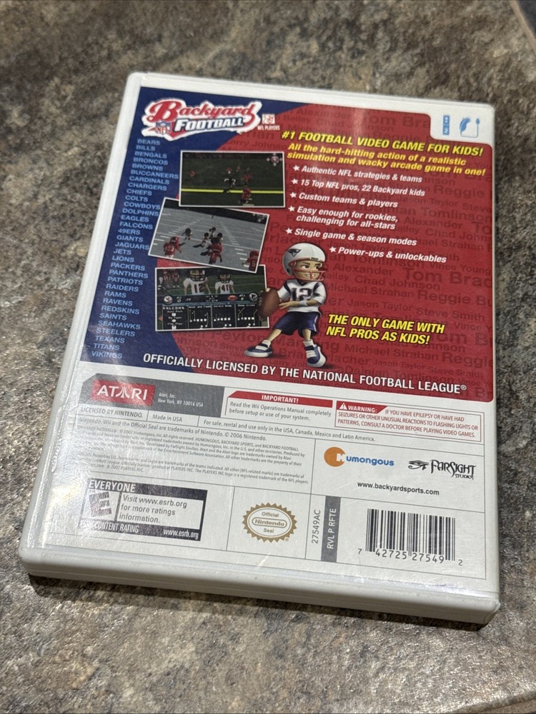 Nfl Backyard Football Case Only