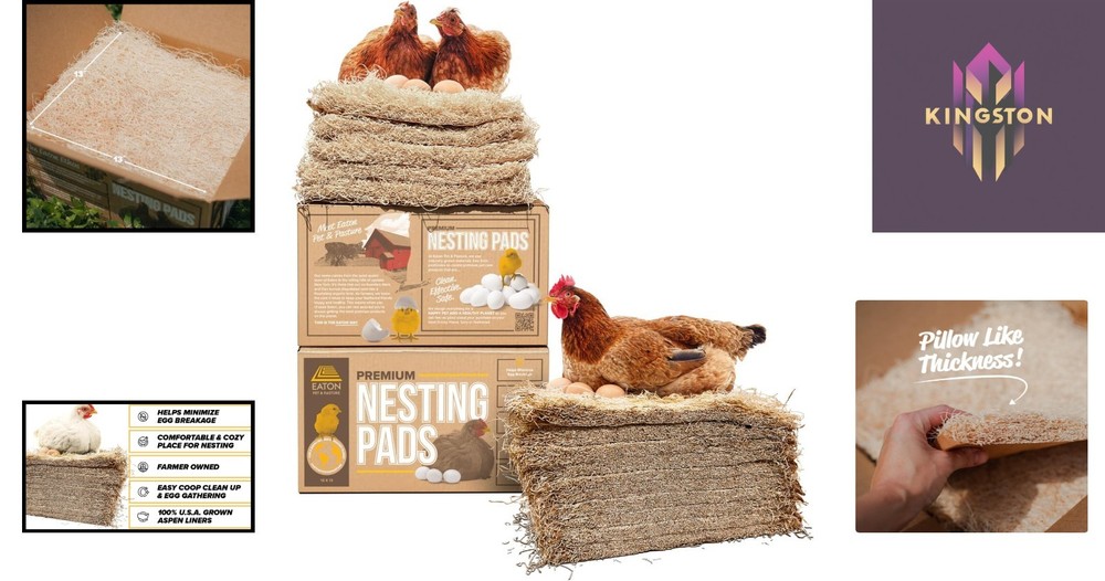 10-Pack of Aspen Nesting Pads - Fresh & Clean 13x13 Bedding Solution
