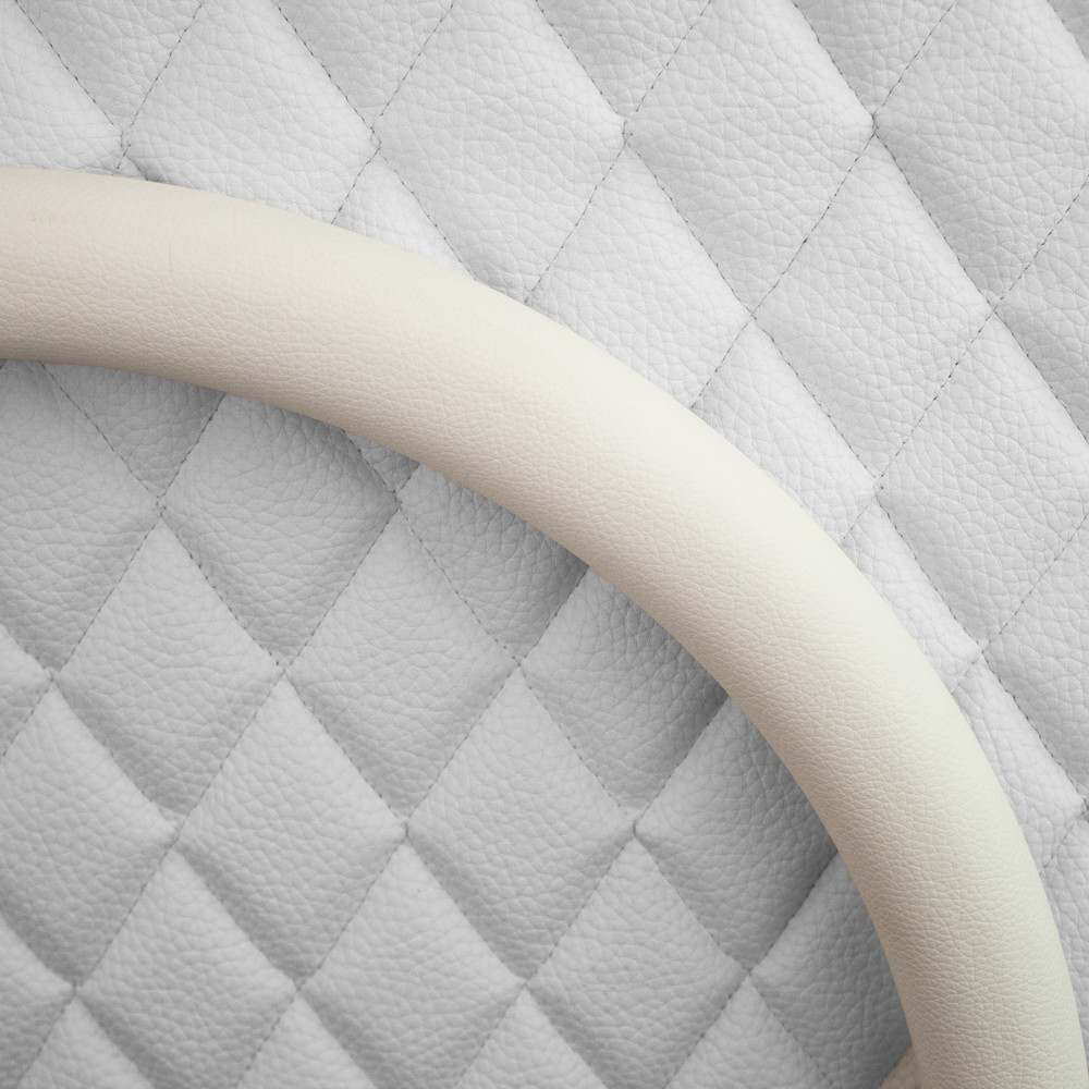 18" White Vinyl Half Wrap for Forever Sharp Half Wrap Steering Wheels