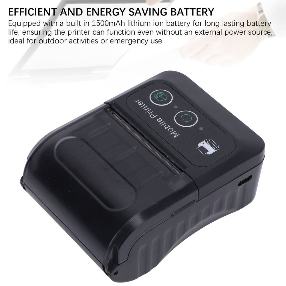 USB Ticket Printer Portable Thermal Receipt Printer QR Code Support 50 To 80mm⭐