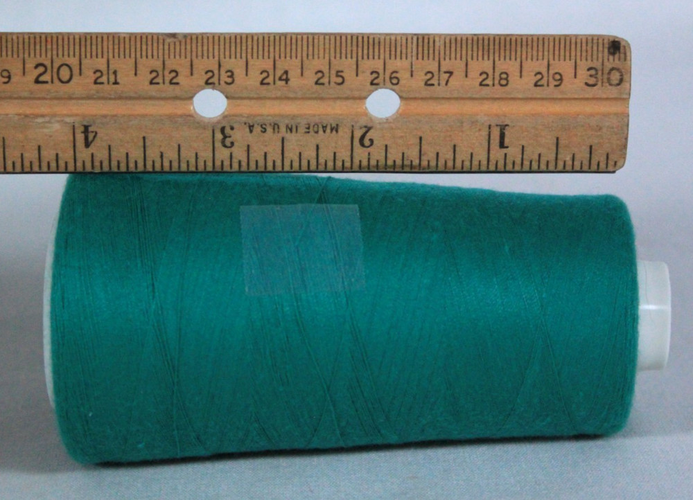 TRUE-LOCK COAT & CLARK 132 BRIGHT PEACOCK COLOR 100% SPUN POLYESTER THREAD SPOOL