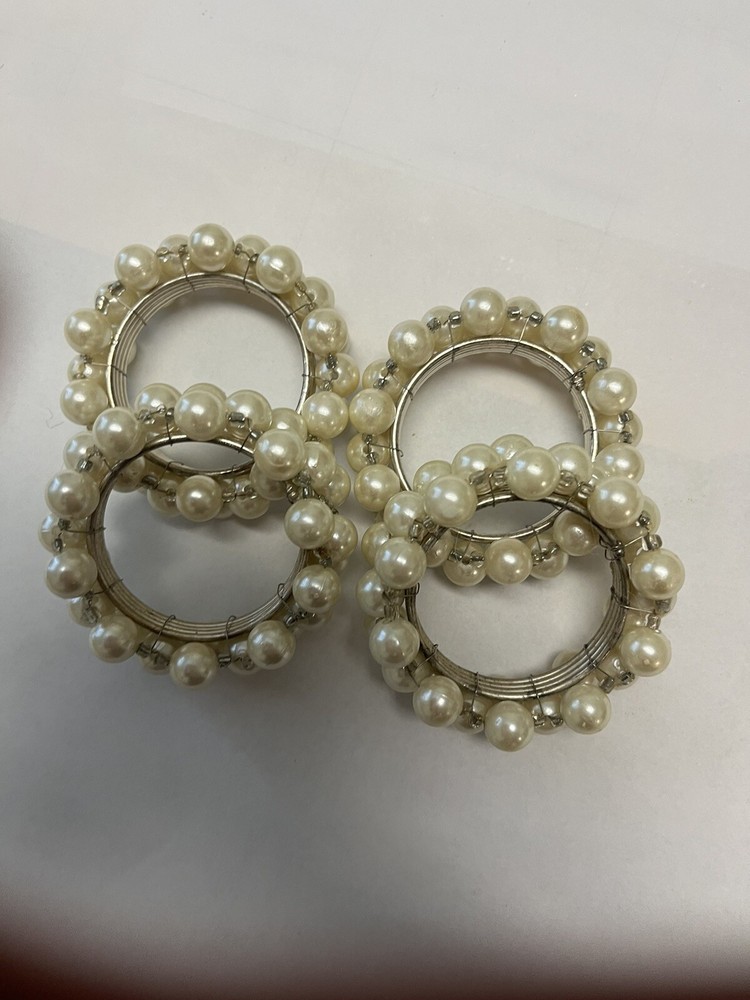 pearl napkin rings