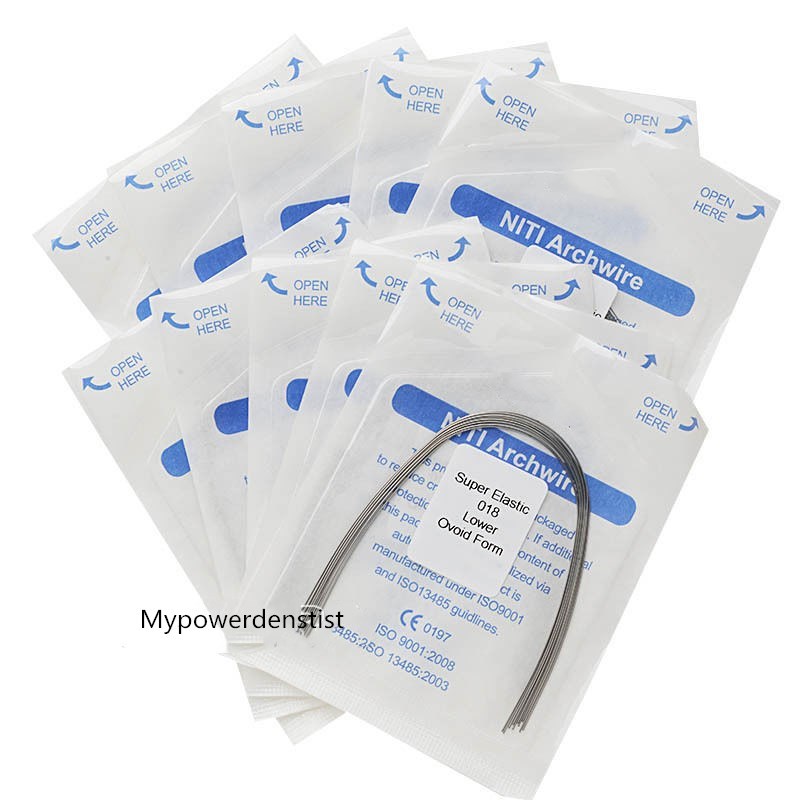 10Pack Dental Orthodontic Super Elastic Niti Archwire Rectangular Wire Oval Form