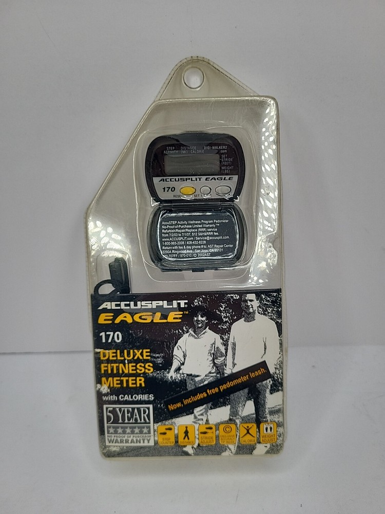 Accusplit Wellness Eagle 170 Deluxe Walking Step Activity Pedometer AE170