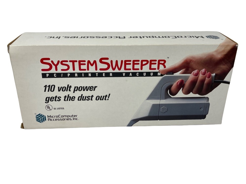 New Vintage System Sweeper PC/Printer Vacuum  1988