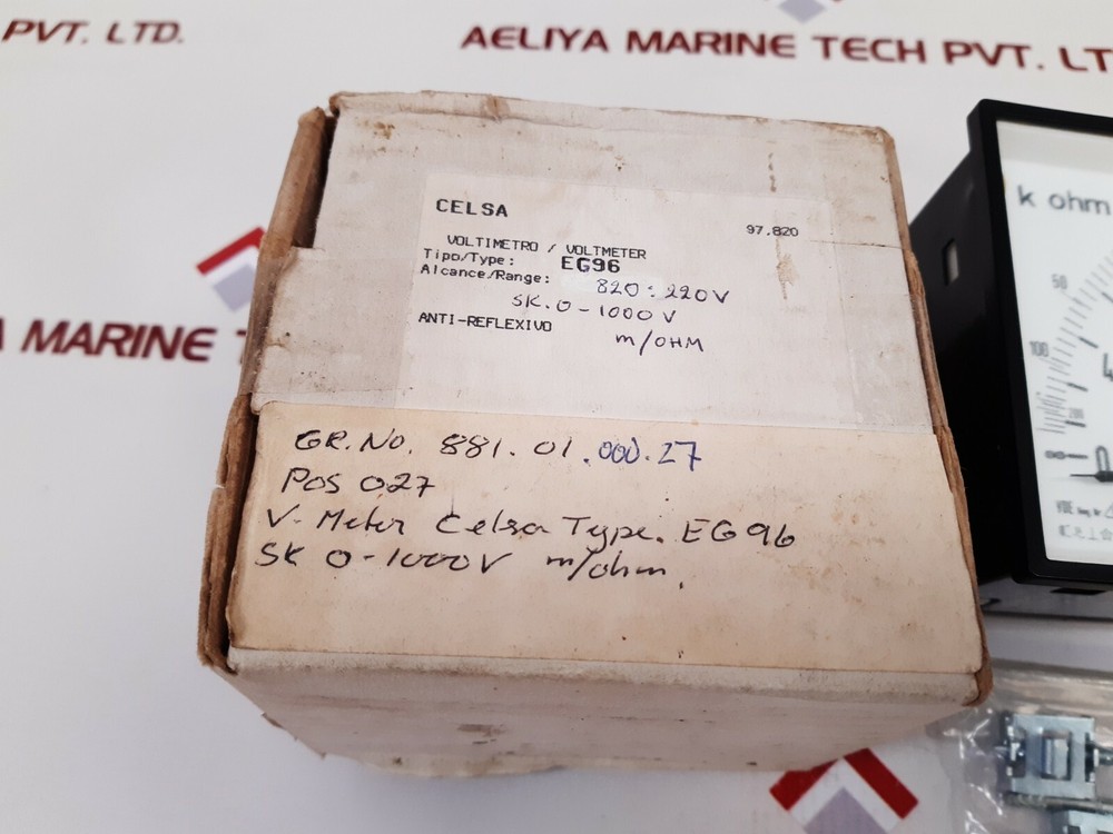 Celsa eg96 voltmeter 0-1000v
