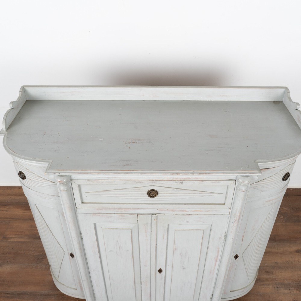 Gray Gustavian Pine Sideboard Buffet, Sweden circa 1860-80