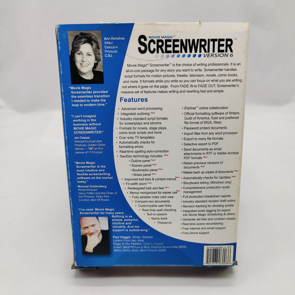 Write Brothers Movie Magic Screenwriter 6 - Full Version for Windows