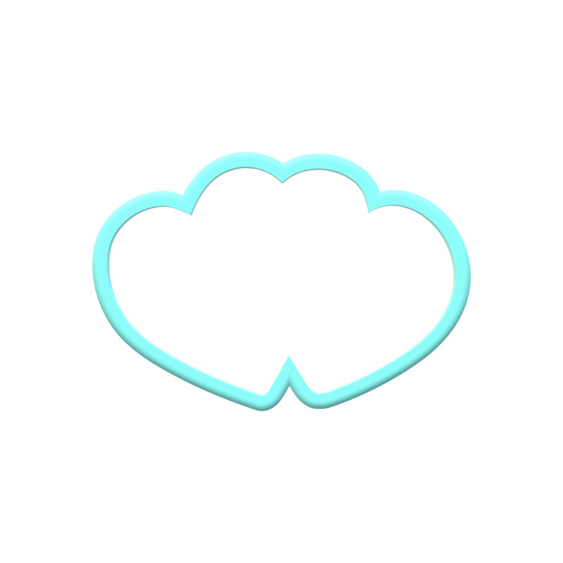 Double Hearts Cookie Cutters
