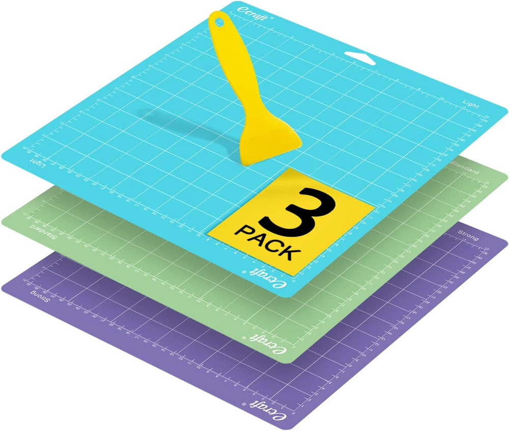 Cutting Mat 12X12 For Cricut - Include (Strong/Standard/Light) Adhesive Sticky (