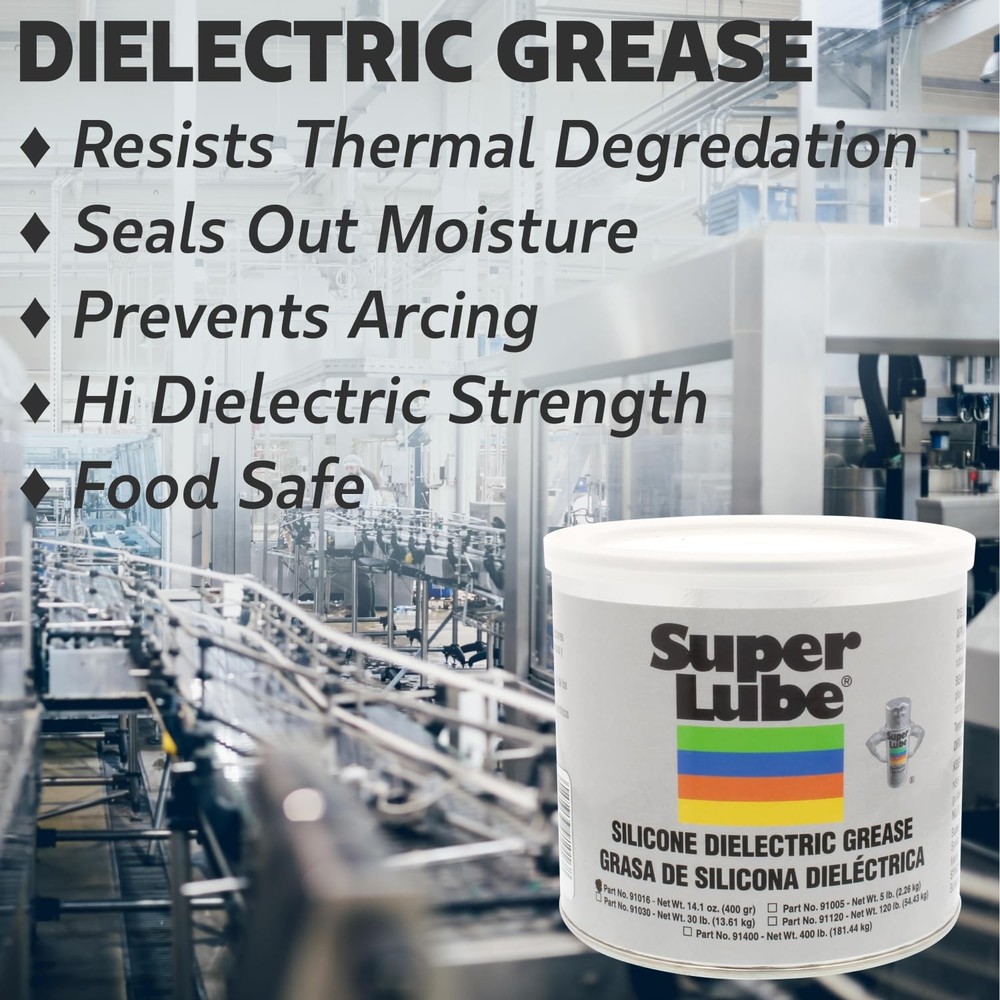 Super Lube Silicone Dielectric & Vacuum Grease Non-Curing Compound (Translucent)