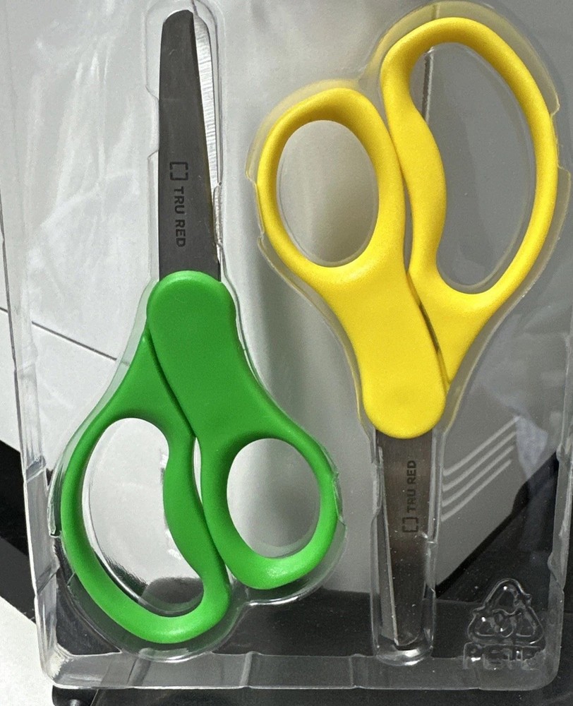 True Red Kids Scissors 5 Inch 2 Pcs