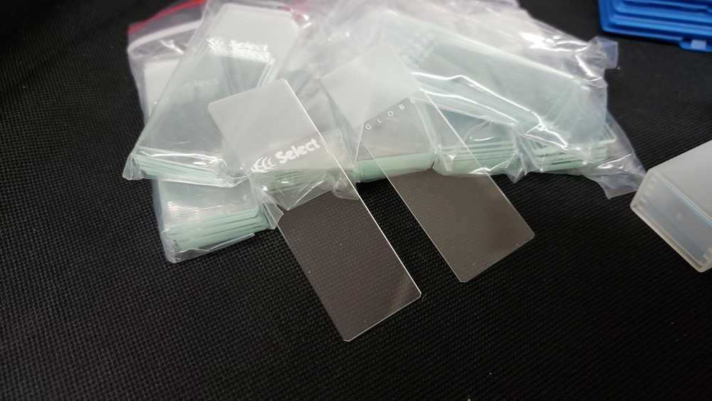 300+ High Quality Blank Microscope Slides With Storage Boxes - NEW
