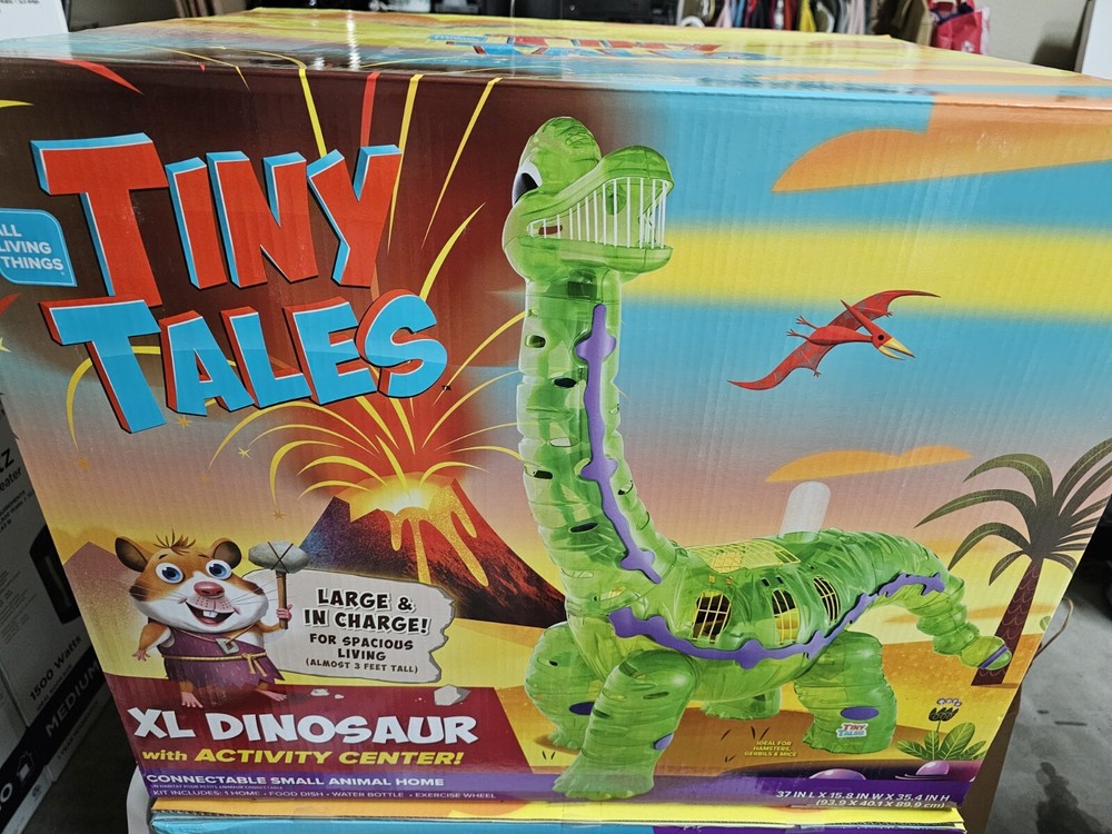 All Living Things - Tiny Tales - XL Dinosaur With Activity Center For Hamsters