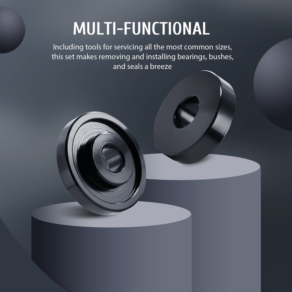 23 Pcs Front Wheel Drive Bearing Removal Adapter Puller Pulley Tool Kit Portable