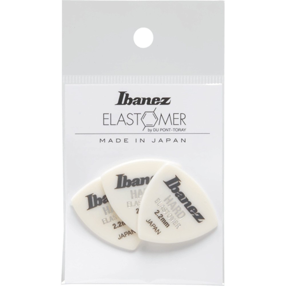 Elastomer Guitar Picks 3-Pack, Hard 2.2mm Triangle for Enhanced Performance