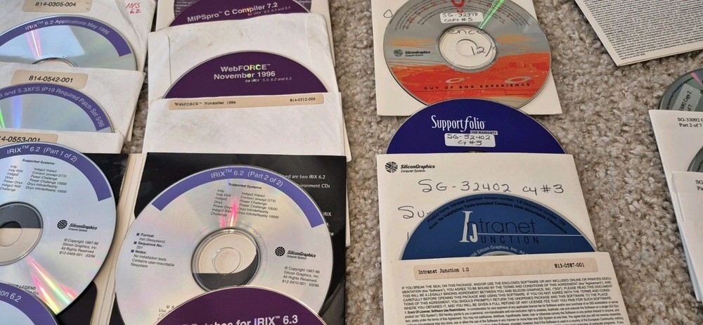 SGI Silicon Graphics IRIX Software Lot #3 , Untested