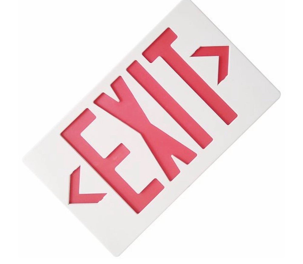 LED Exit Sign Red Letter Emergency Exit Light Battery Backup UL924 Fire-4 Pack