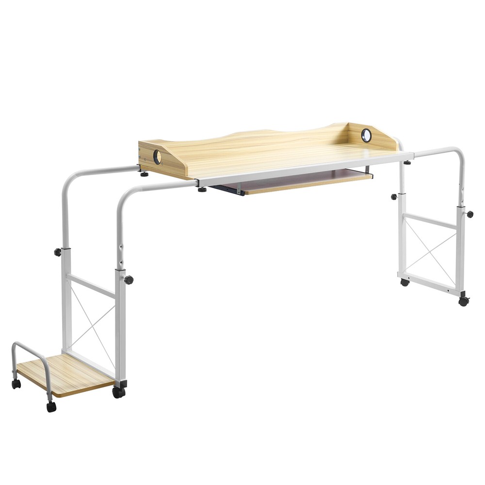 Multifunctional Mobile Adjustable Height & Width Desk for Home Office