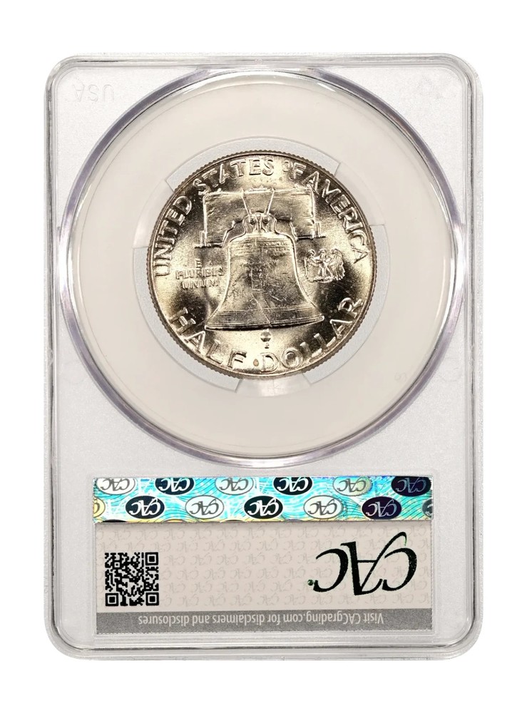 1948 CACG MS63FBL Franklin Silver Half