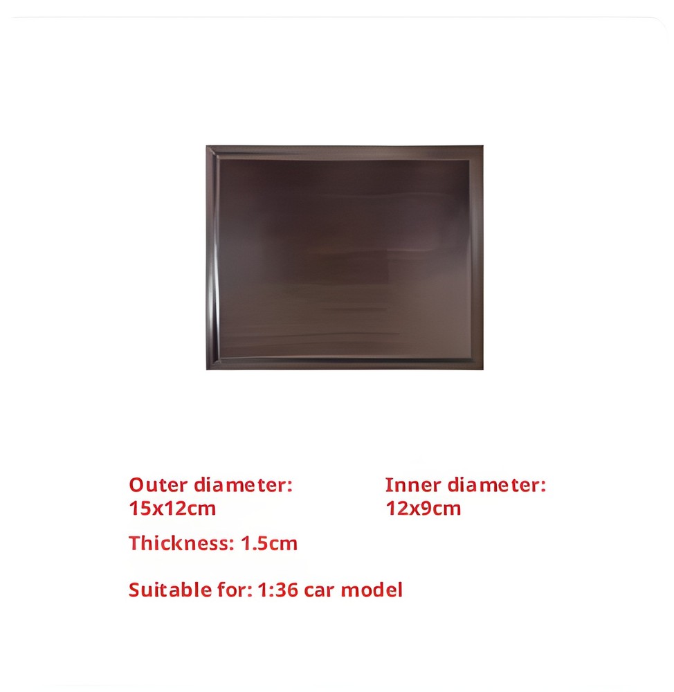 Model Display Square Base,Rectangular Display Stand, Hi-Density Wood Fiberboard