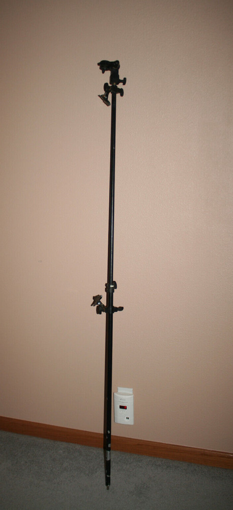 TELESCOPIC CROSSBAR STUDIO VIDEO REFLECTOR BACKDROP SCREEN HOLDER POLE w/ Clips*