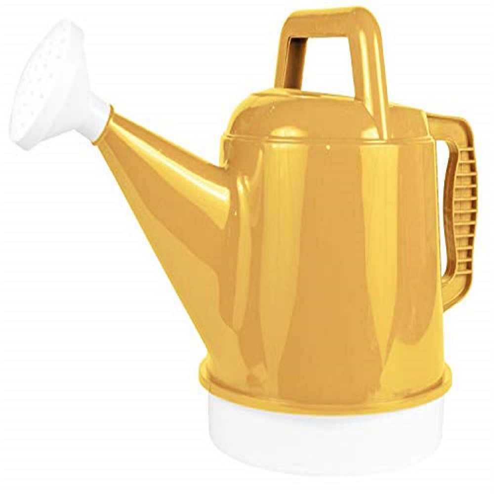 Bloem Deluxe 2.5-Gallon Plastic Watering Can – Earthy Yellow