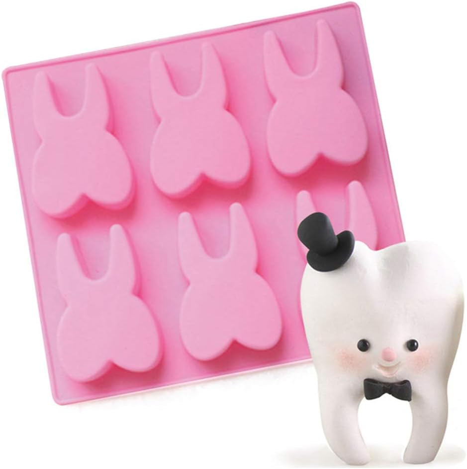 Tooth Silicone Mold, Funny Teeth Shape Novelty Ice Cube Tray, Chocolate Candy De