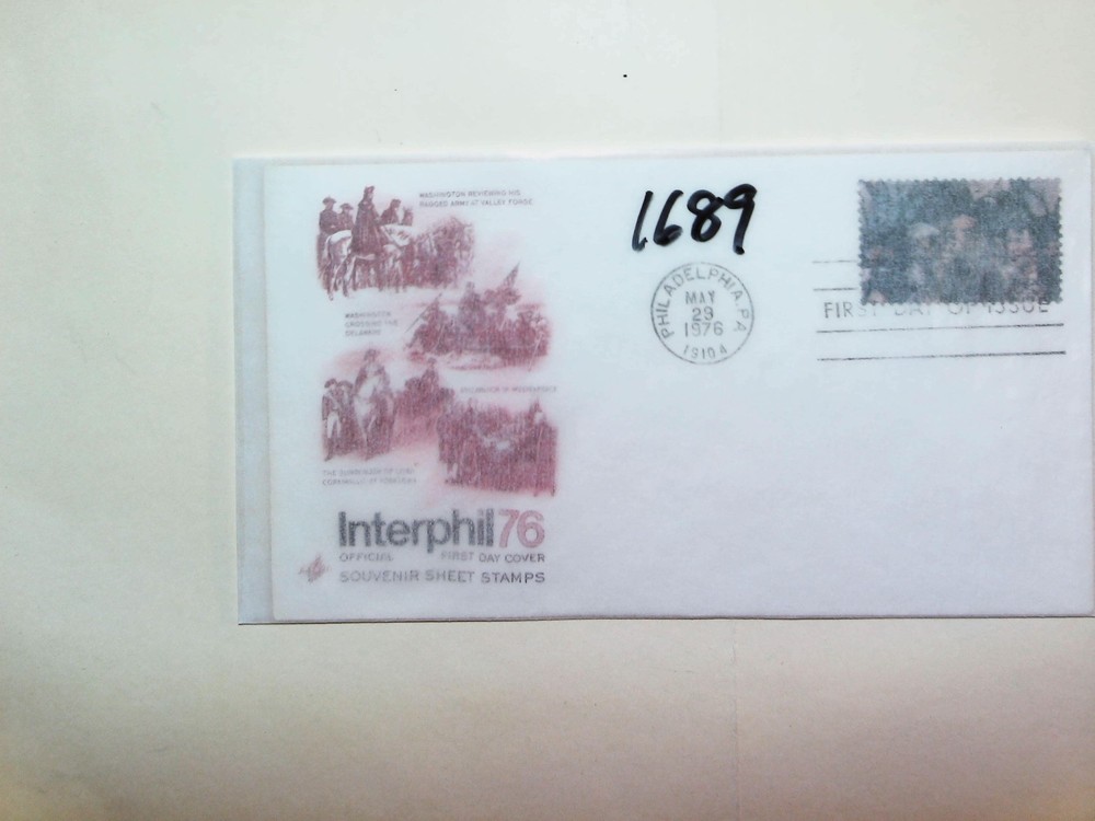 U. S. FDC  1689 - Interphil 76 - ArtCraft cachet - comb. shipping!