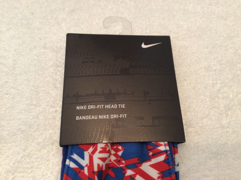 Nike Dri-Fit Head Tie Red White Blue