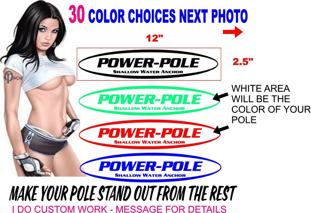 Power Pole Sticker Decal  Anchor Stickers Decals Custom