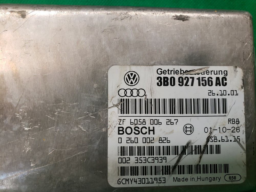 PROGRAMMED 02 AUDI VW PASSAT 2.8 TRANSMISSION CONTROL MODULE TCM TCU 3B0927156AC