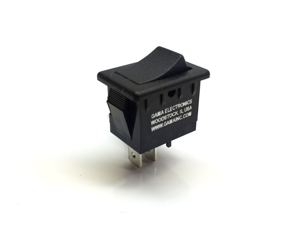 Mini 10 Amp Rocker Switch Single Pole Single Throw SPST Off- Momentary On