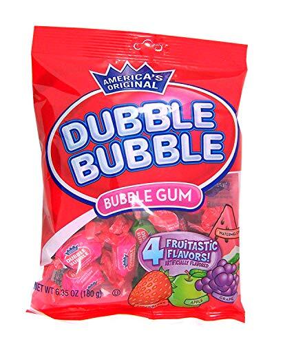 Dubble Bubble Fruit Flavored Bubble Gum, 6.35 Ounce