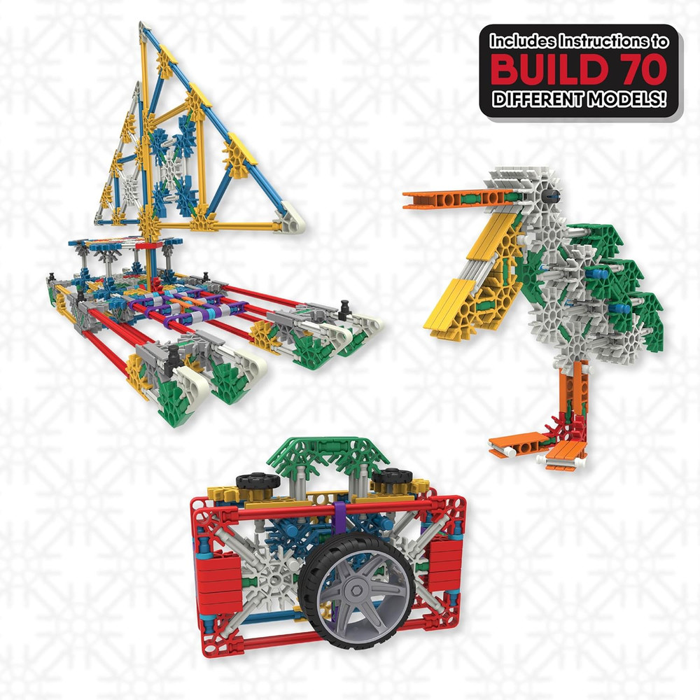 - 70 Model Building Set‚ 705 Pieces, STEM Learning, Creative Play Set‚ Ages 7+ -