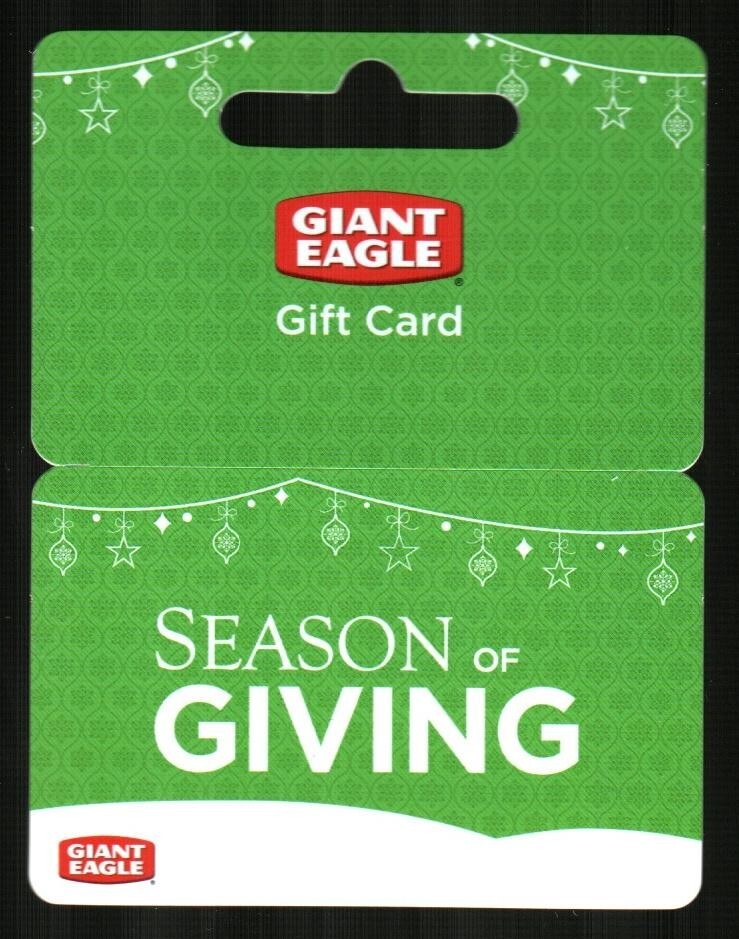 GIANT EAGLE Season's Greetings ( 2016 ) Gift Card ( $0 )