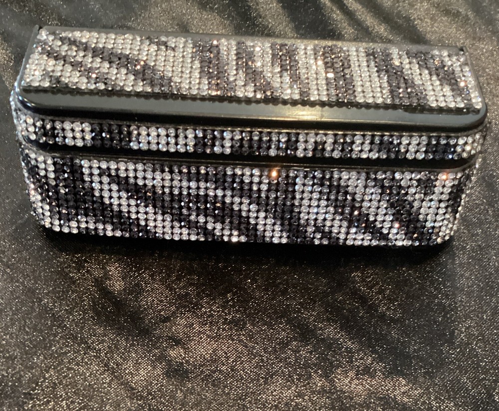 Zebra Printed Bling Coin Holder